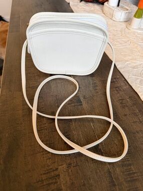 Coach Hadley white leather mini crossbody bag, style no 9935